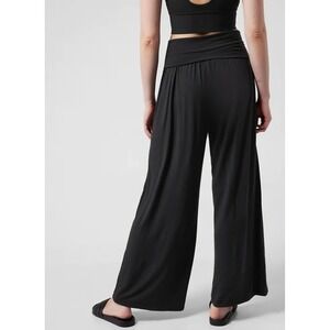 Athleta Black Wide Leg Palazzo Lounge Pants M/P